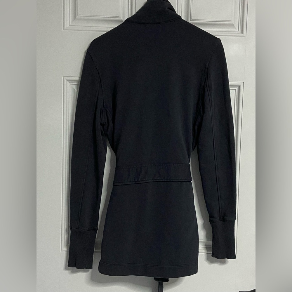 James Perse Gray Wrap Sweater Jacket - image 7